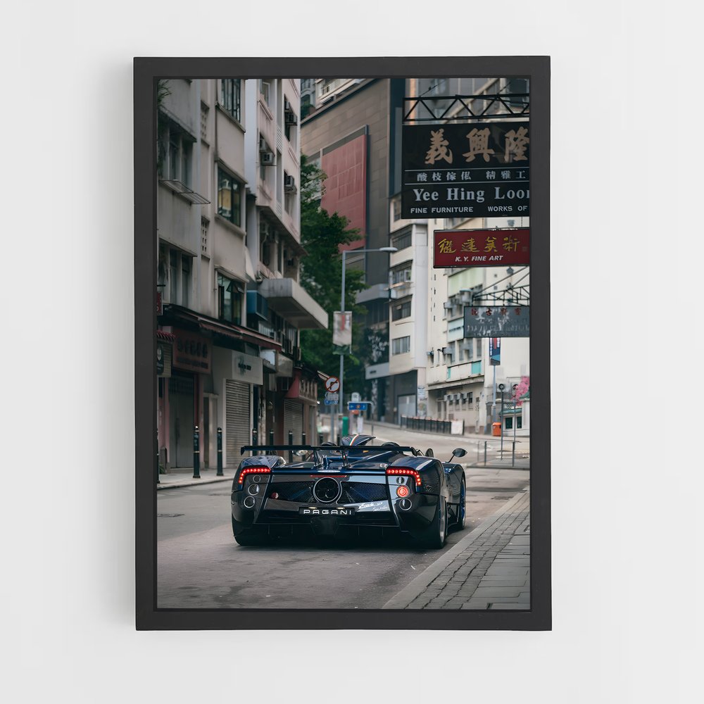 Poster Zonda Noir – affiche Pagani (vue 2)